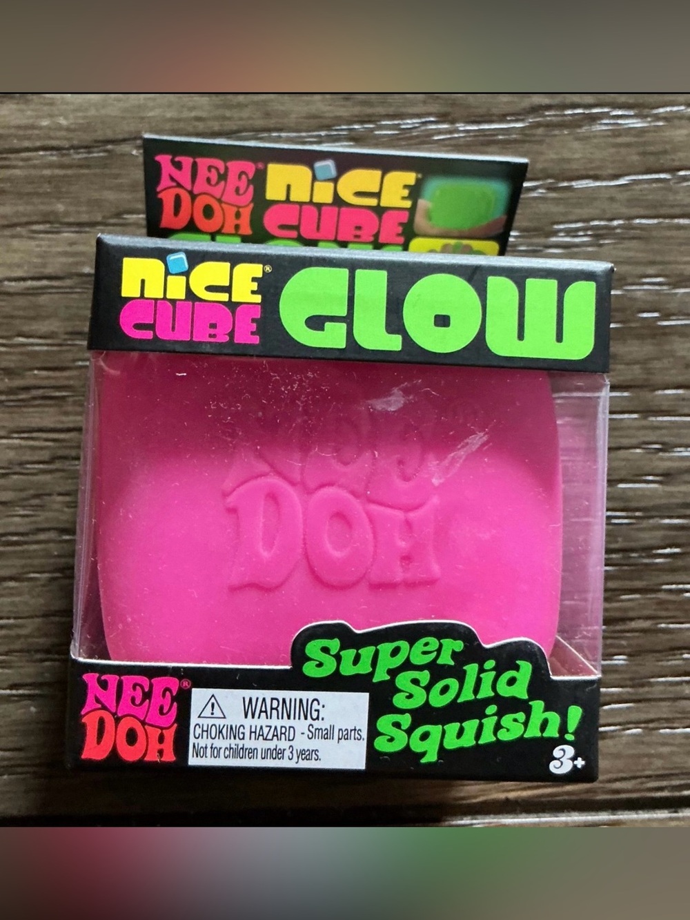 Authentic NEEDOH nice cube GLOW/ PINK